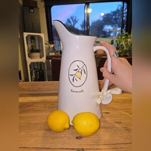 🍋 Rae Dunn Lemonade Pitcher – Artisan by Magenta – NWT – Cottagecore Farmhouse